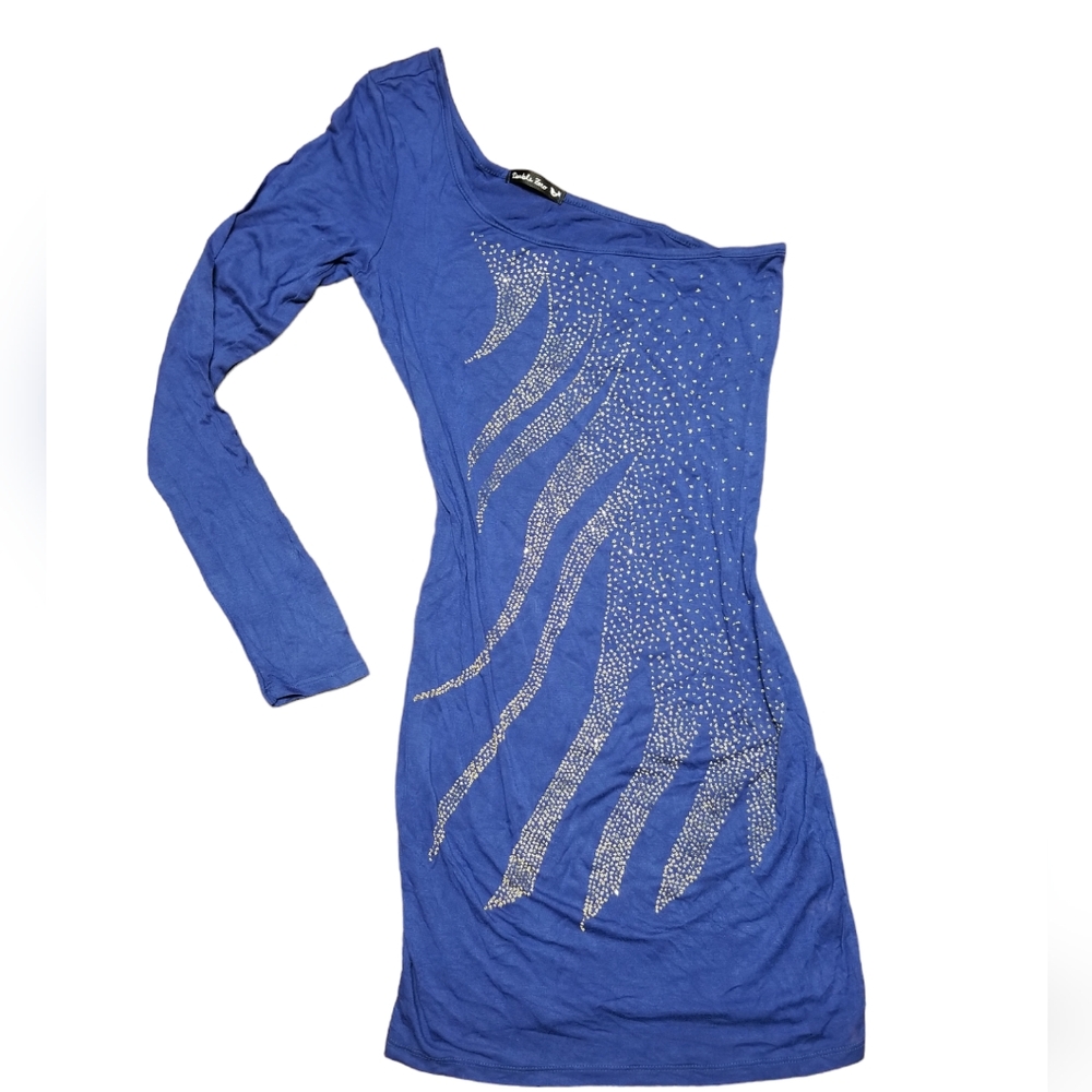 Double Zero One Sleeve Party Dress